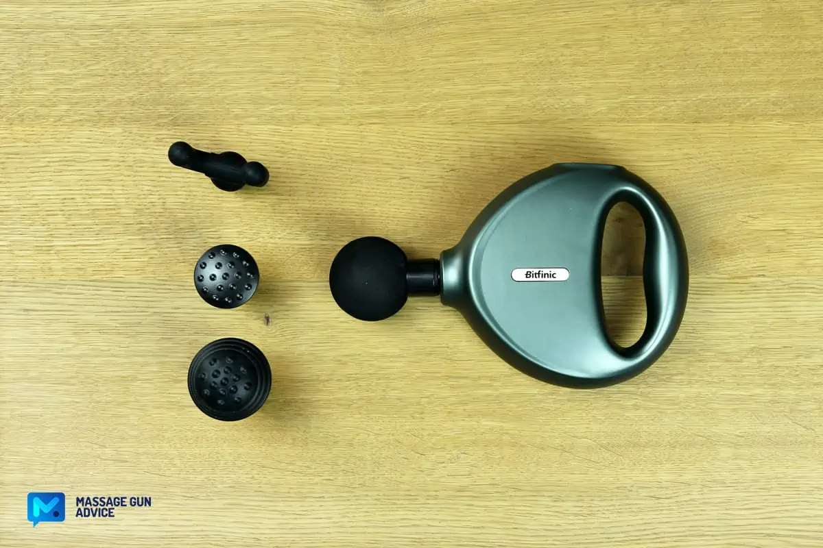 Bitfinic Massage Gun Review - Likely The Cheapest Mini Device 19 bitfinic massage gun with 4 attachment heads