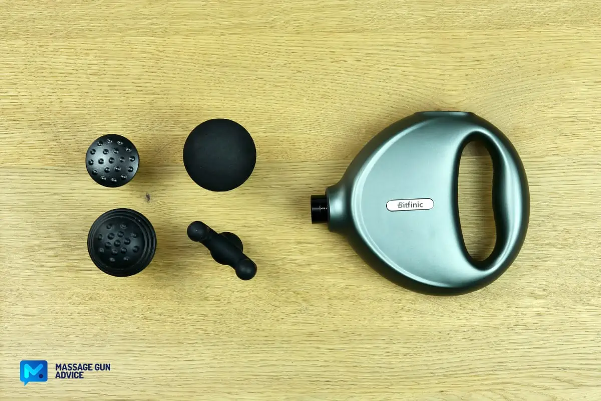 Bitfinic Massage Gun Review - Likely The Cheapest Mini Device 18 bitfinic mini attachments