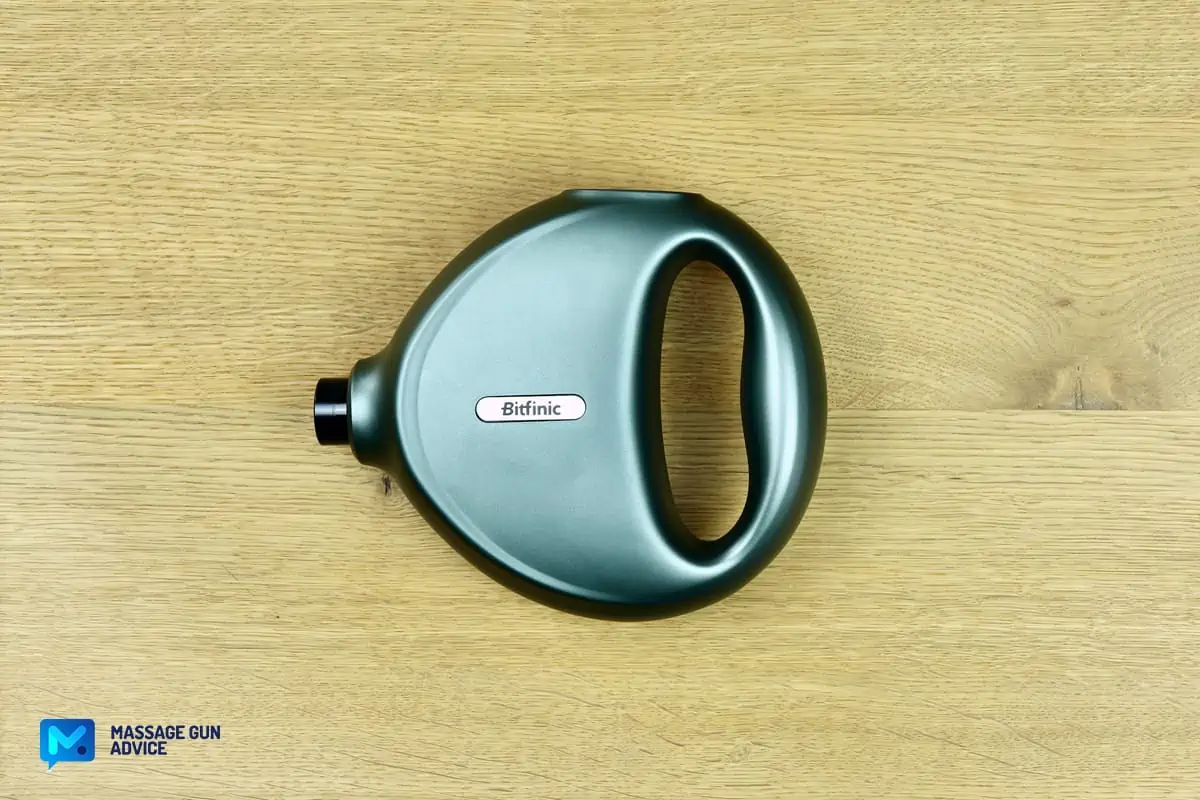 Bitfinic Massage Gun Review - Likely The Cheapest Mini Device 8 bitfinic mini left side
