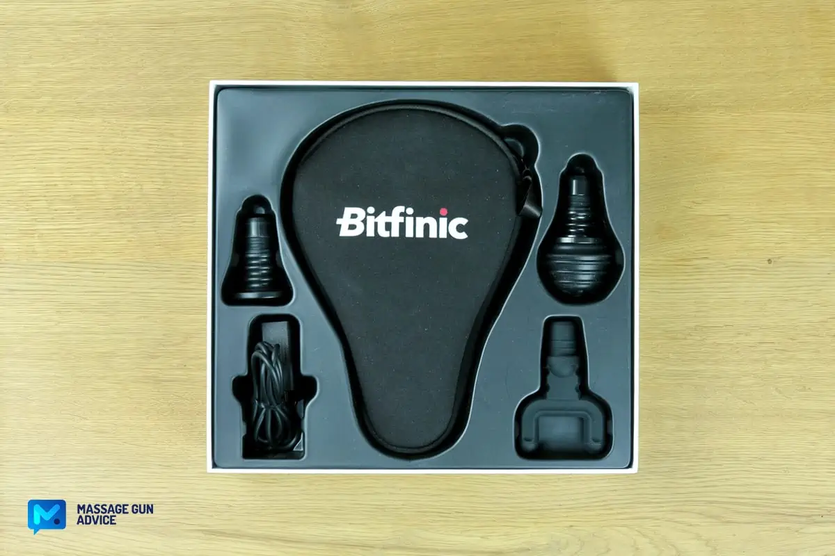 Bitfinic Massage Gun Review - Likely The Cheapest Mini Device 5 bitfinic mini massage gun box