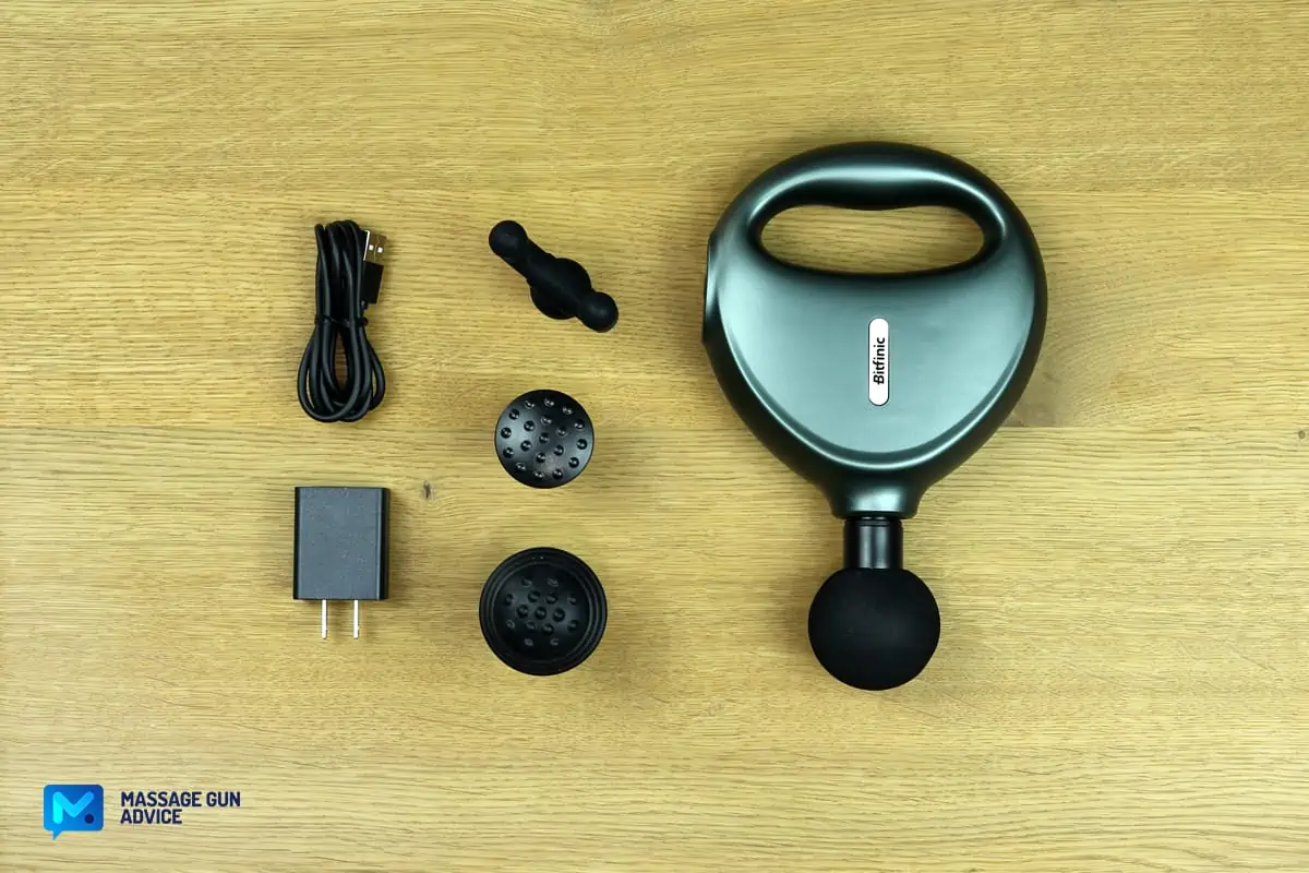 Bitfinic Massage Gun Review - Likely The Cheapest Mini Device 7 bitfinic mini massage gun set