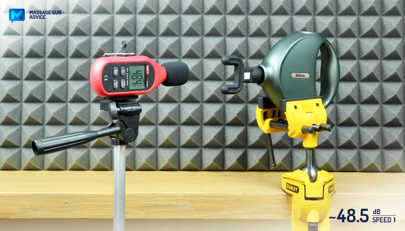 Bitfinic Massage Gun Review - Likely The Cheapest Mini Device 24 bitfinic mini noise measurement speed level 1