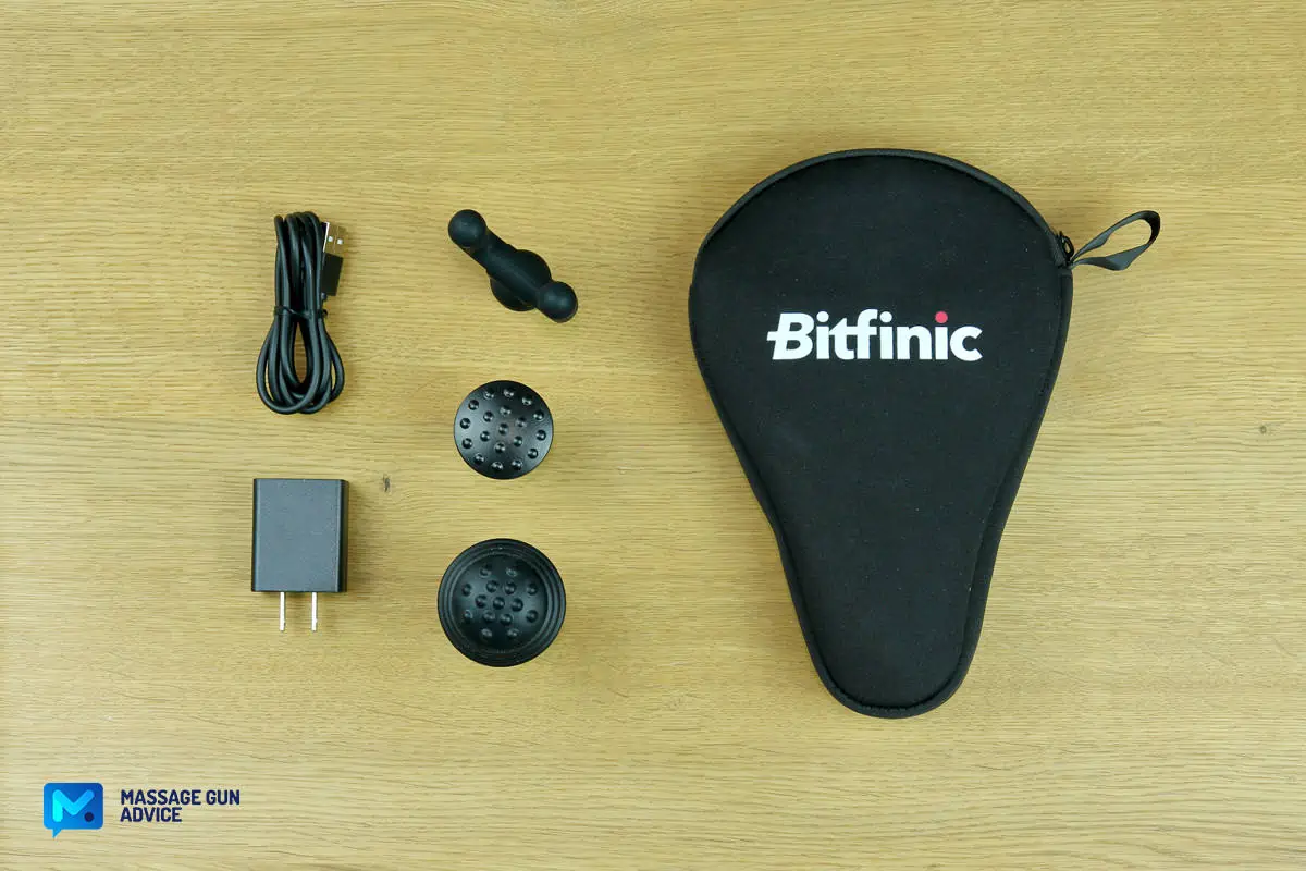 Bitfinic Massage Gun Review - Likely The Cheapest Mini Device 6 bitfinic mini soft case pouch