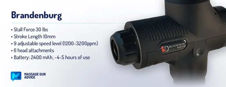 Equine Massager: Equine Owners' Feedback, Reviews and More! 5 Brandenburg Equine Massage Gun: features