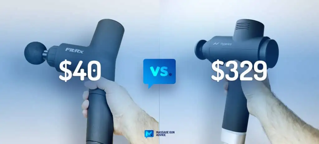 How to Choose a Massage Gun? (What We Learned Testing 70+) 2 cheap vs expensive massage gun, side-by-side. How to choose a massage gun?