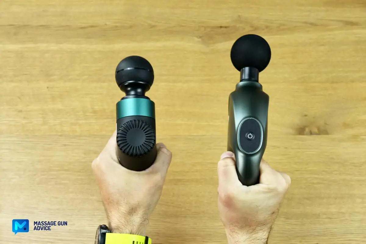 Bitfinic Massage Gun Review - Likely The Cheapest Mini Device 33 ekrin bantam vs bitfinic mini size compare