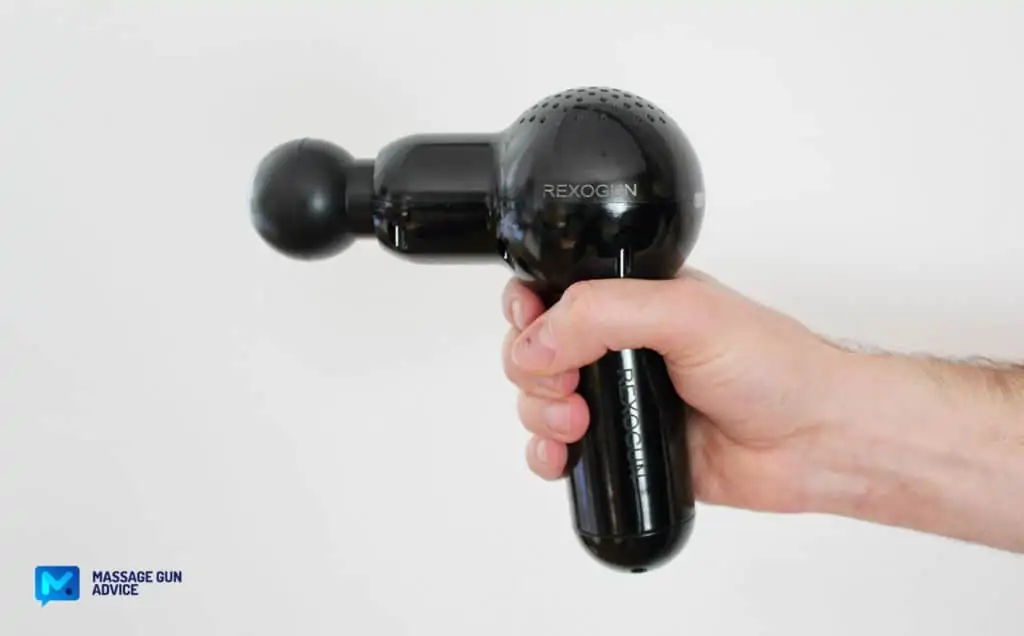 Minirex Massage Gun Review: Small Rexogun Delivers Big 8 ergonomic small rexogun minirex