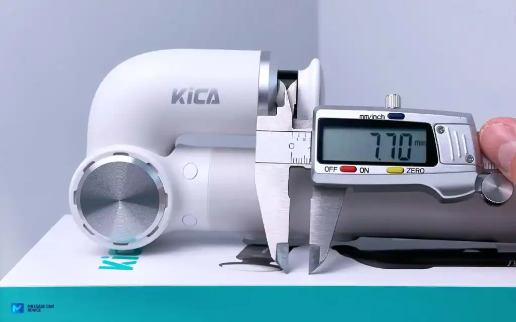 KiCA Evo Massage Gun Review - Check Out the 2 Variations 31 Kica Evo Mini Massage Gun Amplitude
