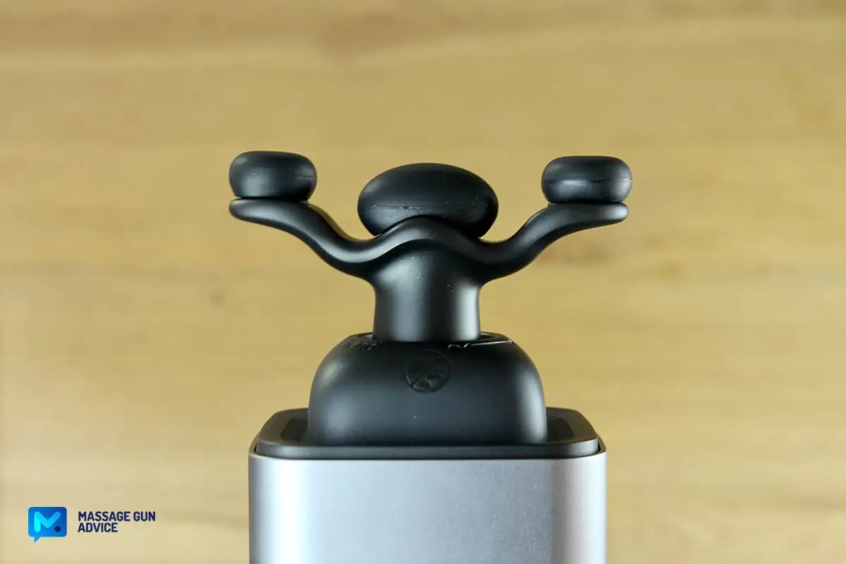 Recovapro MAX Review - A Heavy, but Amazingly Powerful Massage Gun 26 Lumbar Head on recovapro max