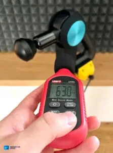 Massage Gun Not Turning On? Troubleshooting Tips That Work 14 theragun too loud: digital noise meter