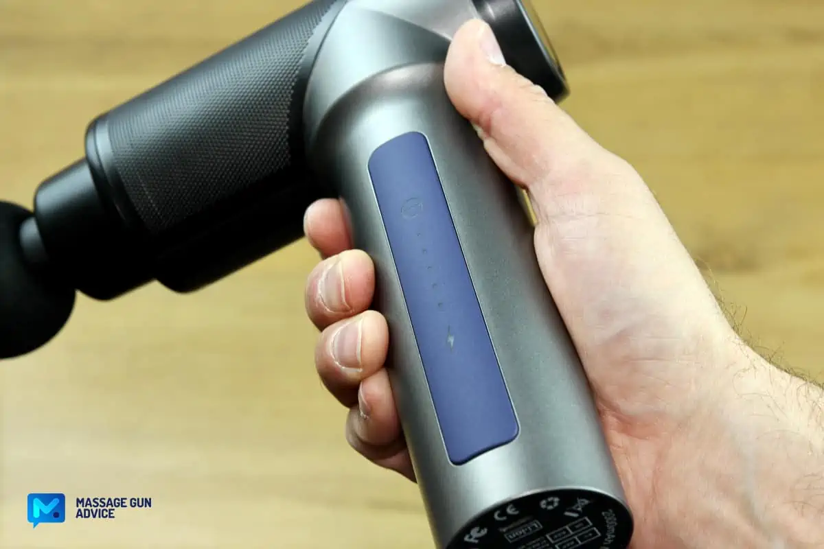 Medcursor Massage Gun Review: OK for Beginners, but Quite a Thrill for the Pros! 15 medcursor handheld percussion massage gun: handle