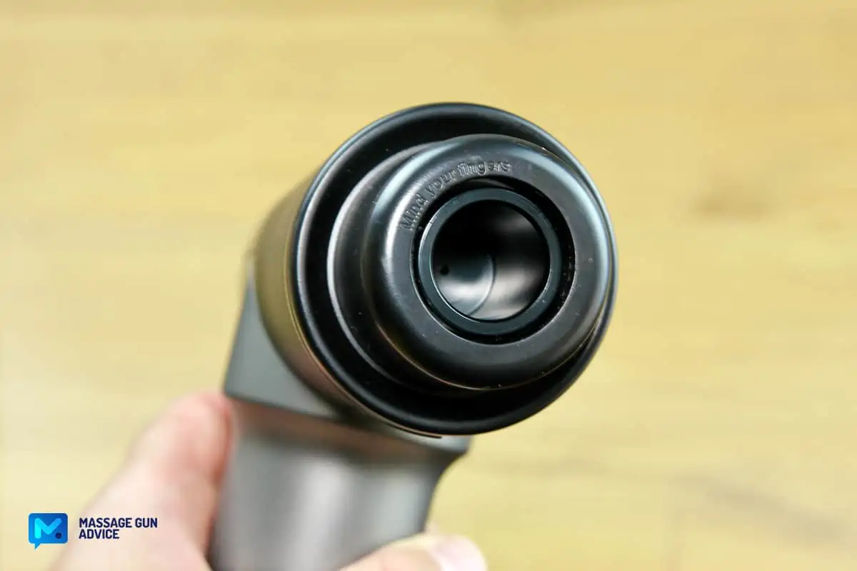 Medcursor Massage Gun Review: OK for Beginners, but Quite a Thrill for the Pros! 17 medcursor mg01: push-in attachment socket