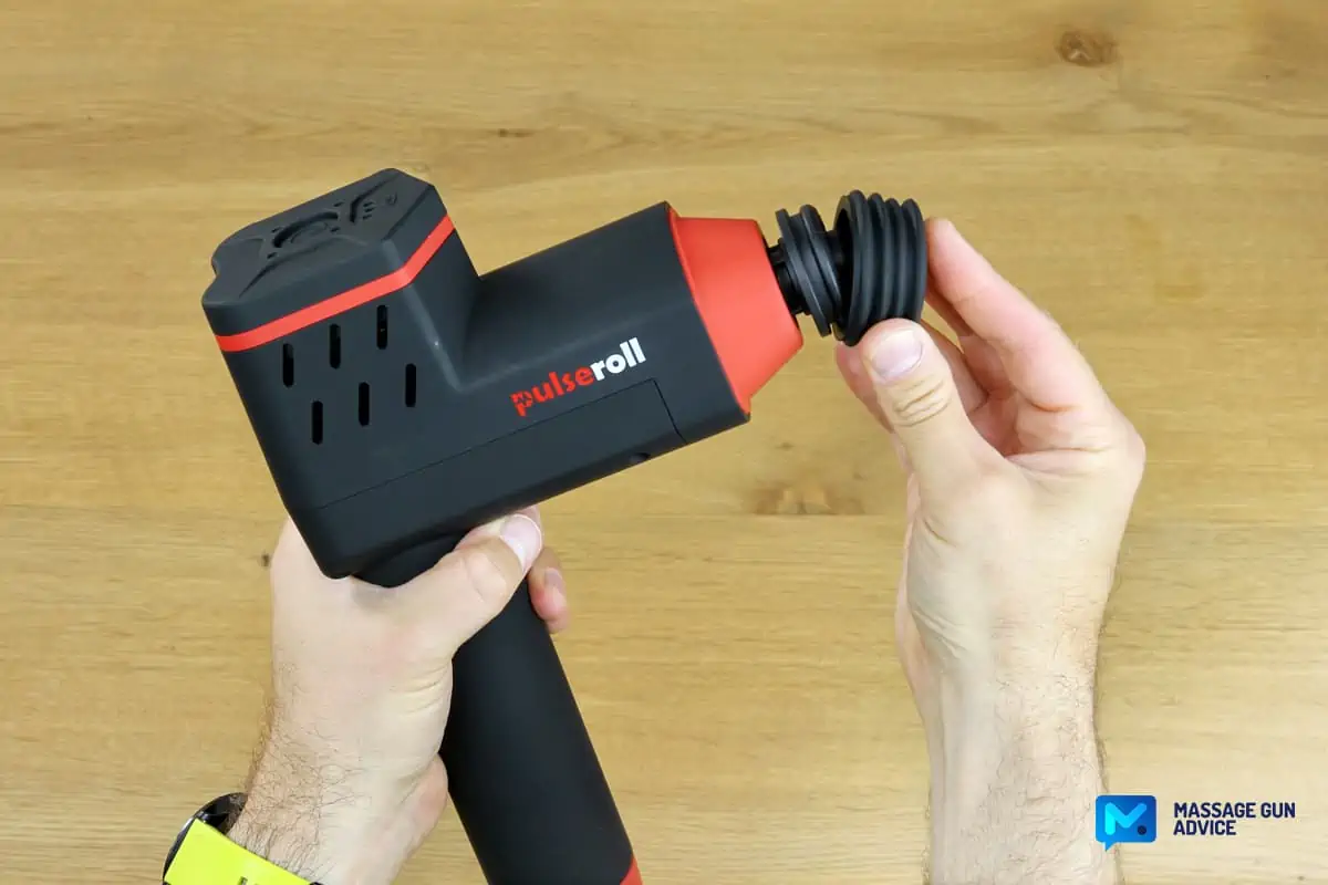 Pulseroll Massage Gun Review - A Decent, Heavy-Duty Percussive Device 20 pulseroll pro air cushioned head