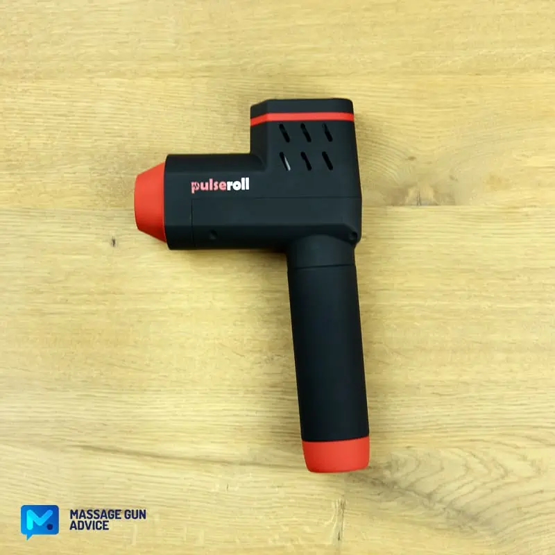 Pulseroll Massage Gun Review - A Decent, Heavy-Duty Percussive Device 9 pulseroll pro left side