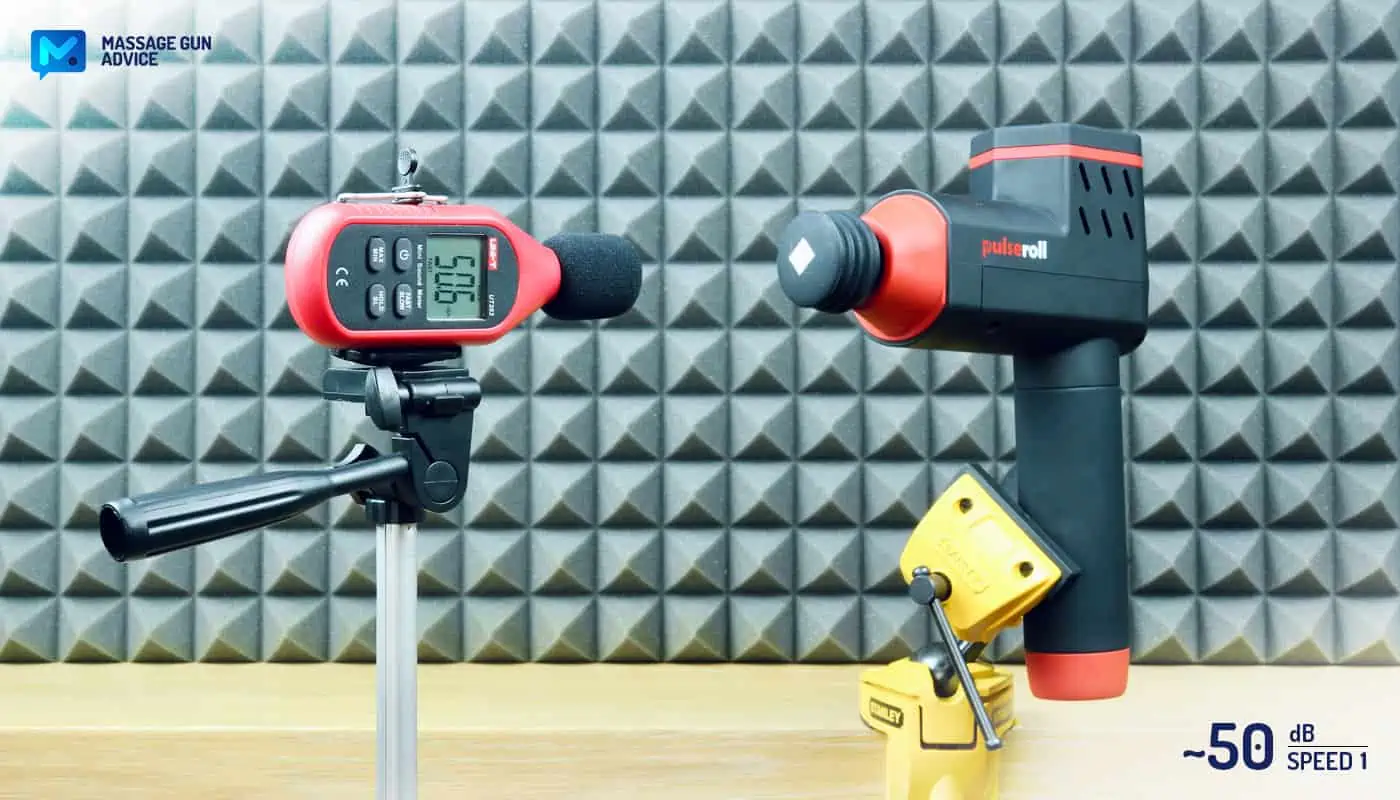Pulseroll Massage Gun Review - A Decent, Heavy-Duty Percussive Device 27 pulseroll pro noise measurement speed level 1