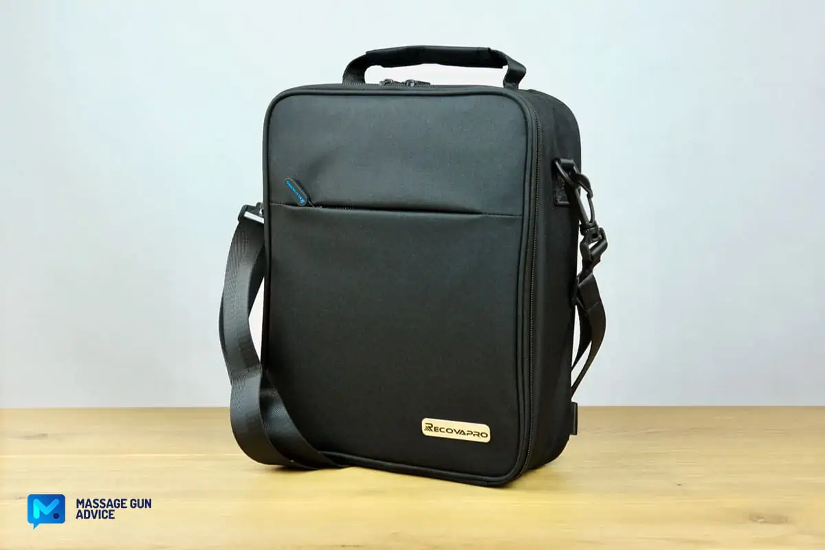 Recovapro MAX Review - A Heavy, but Amazingly Powerful Massage Gun 5 recovapro max Carry Bag front