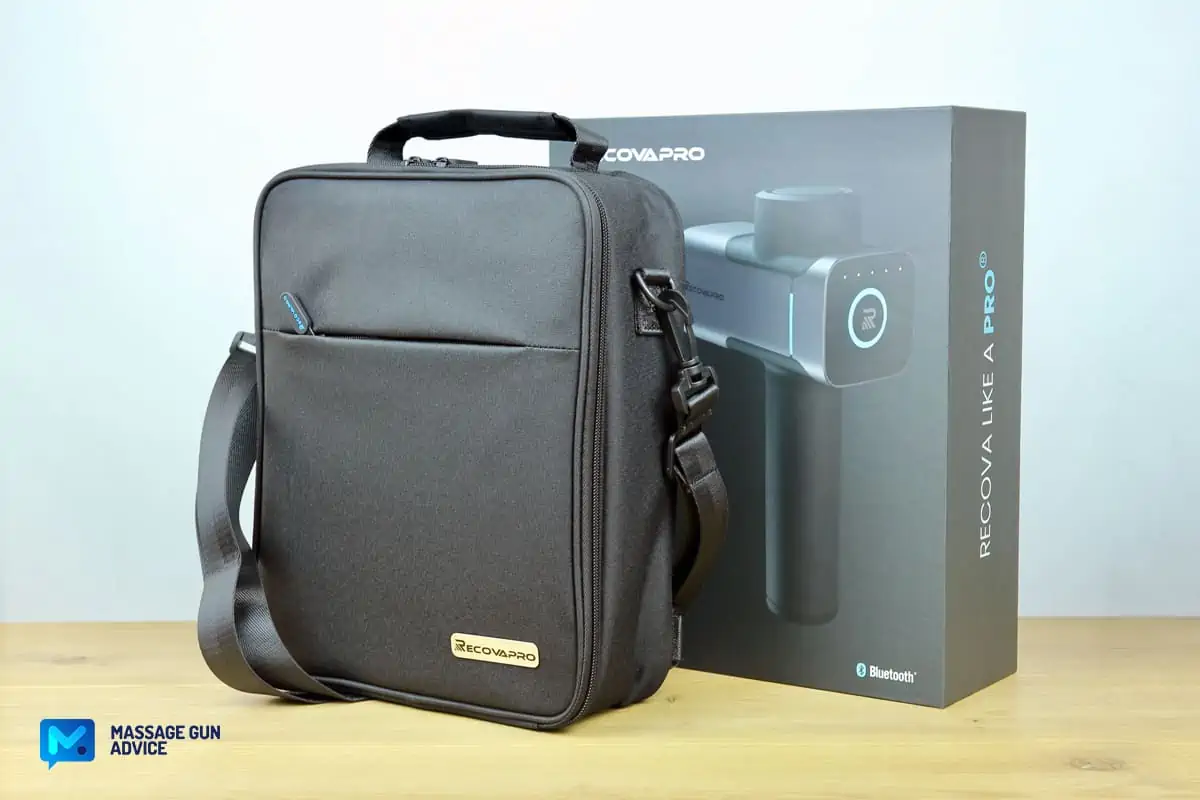 Recovapro MAX Review - A Heavy, but Amazingly Powerful Massage Gun 9 recovapro max Case and box