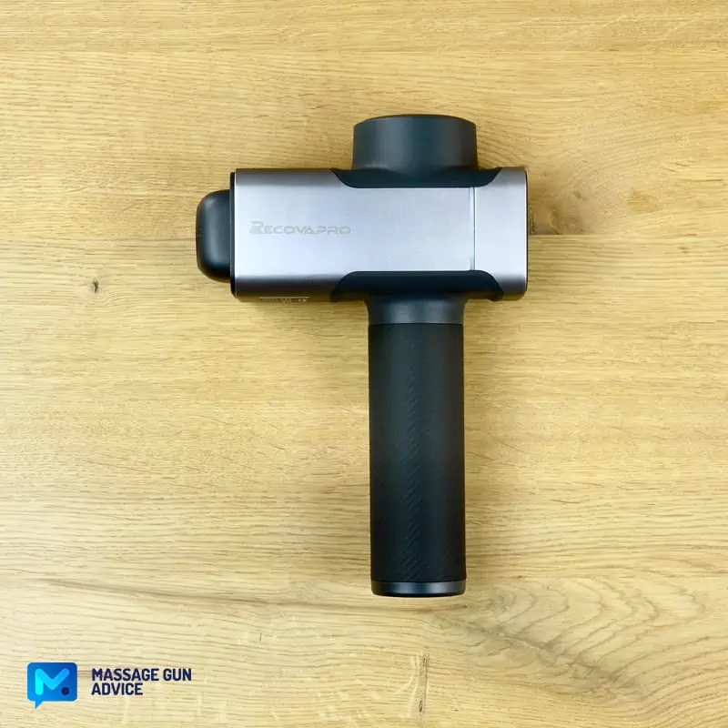 Recovapro MAX Review - A Heavy, but Amazingly Powerful Massage Gun 17 recovapro max left side