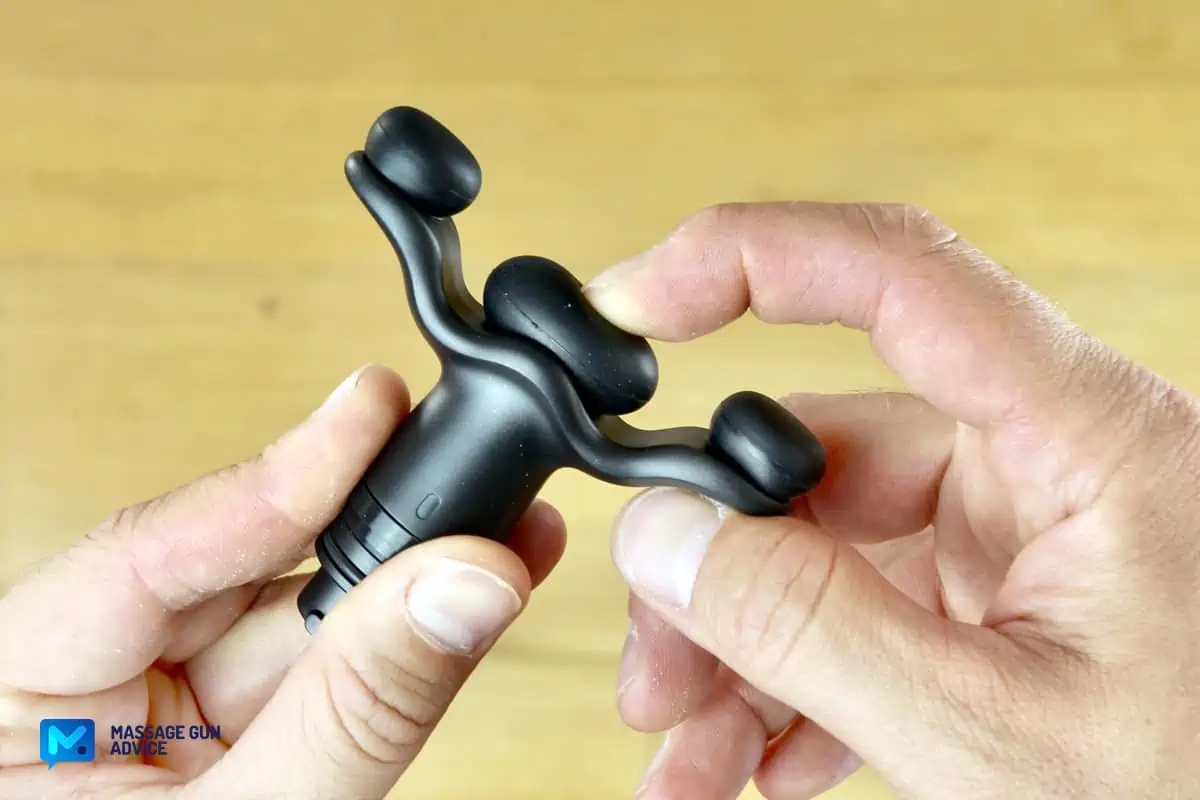 Recovapro MAX Review - A Heavy, but Amazingly Powerful Massage Gun 28 recovapro max Lumbar Head softness check