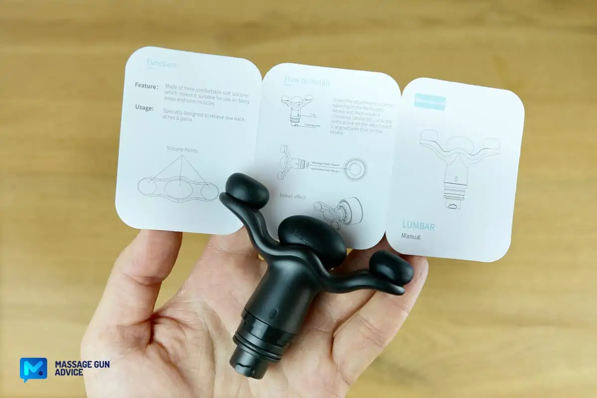 Recovapro MAX Review - A Heavy, but Amazingly Powerful Massage Gun 30 recovapro max Lumbar Head