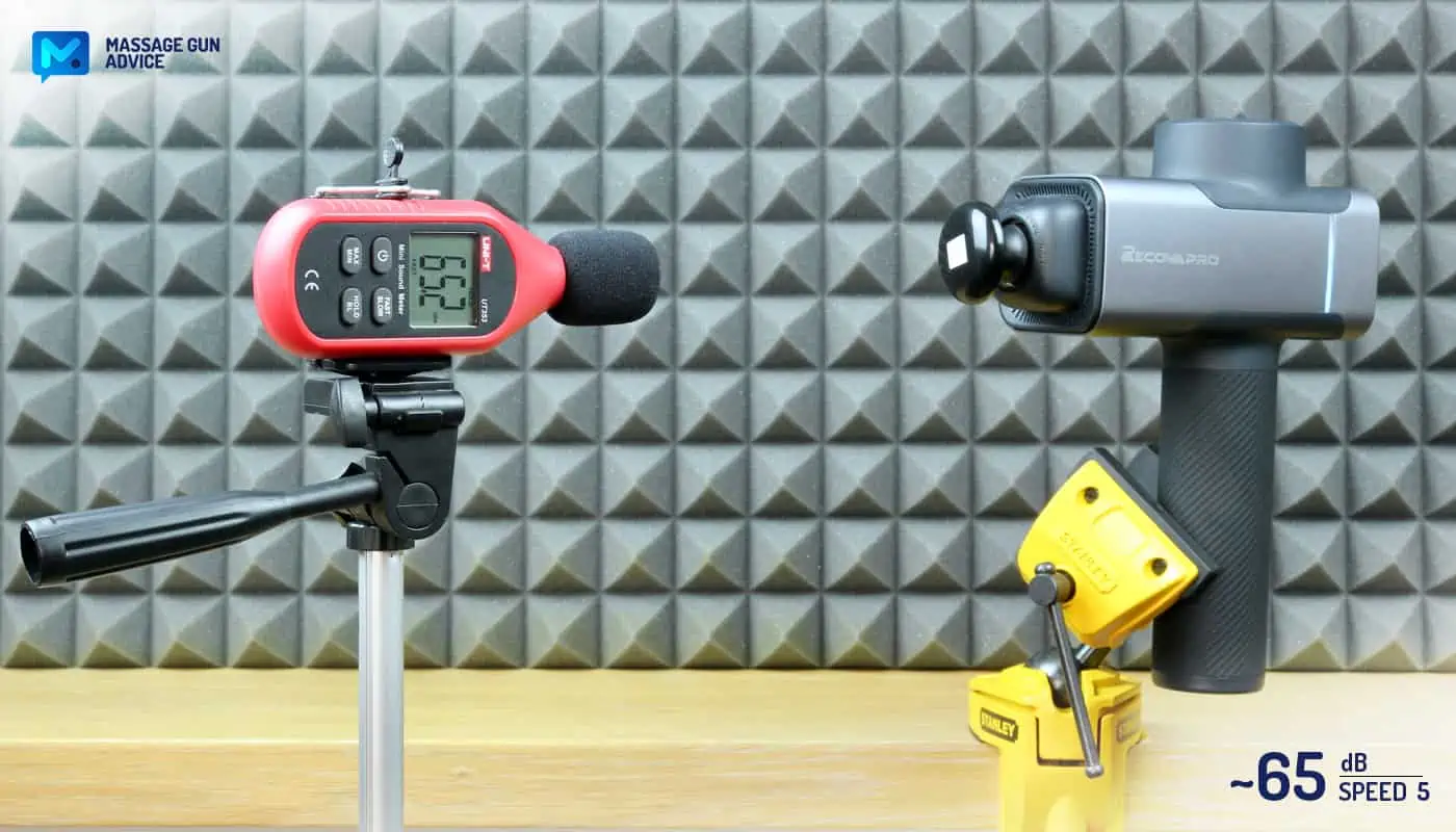 Recovapro MAX Review - A Heavy, but Amazingly Powerful Massage Gun 37 recovapro max noise measurement speed level 5