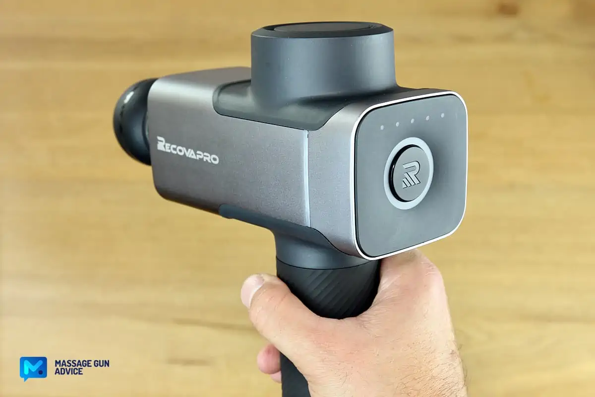 Recovapro MAX Review - A Heavy, but Amazingly Powerful Massage Gun 13 recovapro max percussion massager ergonomics