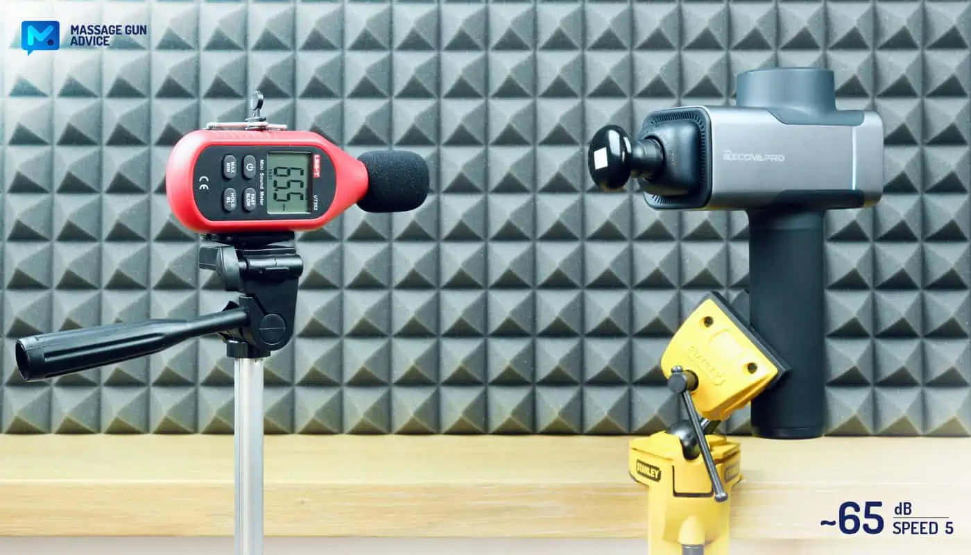 Recovapro SE Review - Surprisingly Good And Versatile Device 27 Recovapro SE noise measurement speed level 5
