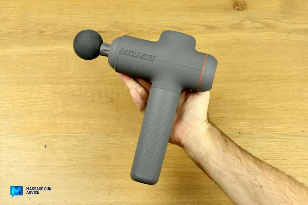 Sharper Image Massager Review – Good on the Outside but Only So-So In Performance 15 sharper image power percussion deep tissue massage on top of a hand
