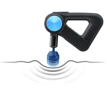 How to Choose a Massage Gun? (What We Learned Testing 70+) 3 theragun pro showing a percussive wave created on the skin surface