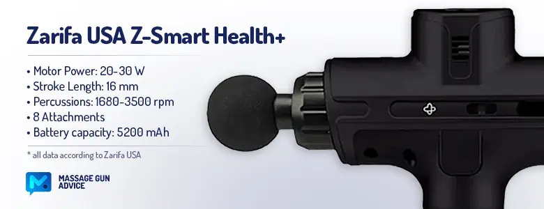 Zarifa Z-Smart Health+ Review: Is The Health+ A Real PLUS? 2 Zarifa Usa Z Smart Health Plus Specification